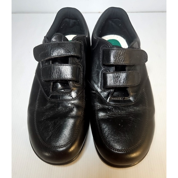 SAS BLACK LEATHER 2STRAP TRIPAD COMFORT LADIES 10 W SHOES - Picture 7 of 7